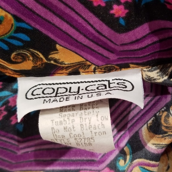 Vintage💜 70's Copy Cats "feel like silk" Blouse - Picture 6 of 7